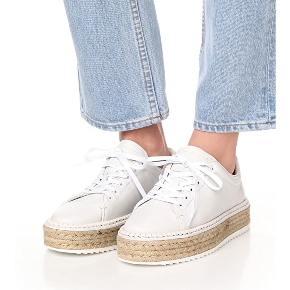 Rag and Bone white Kent espadrille sneakers Sz 7.5